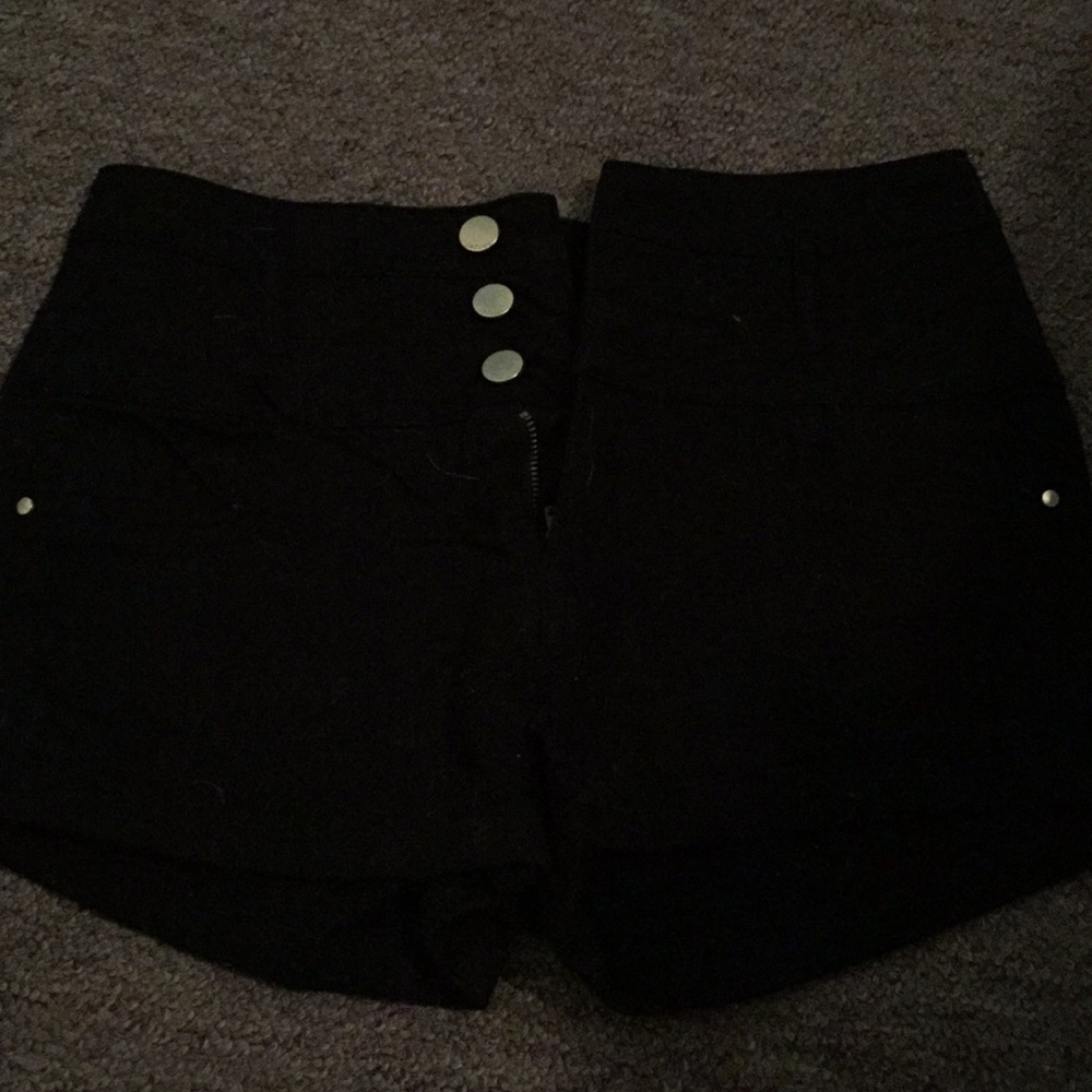 Black high waisted shorts